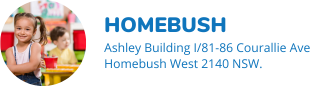 Homebush Childcare Centre Sydney and NSW